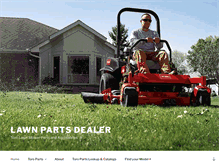 Tablet Screenshot of lawnmowerpartsdealer.com